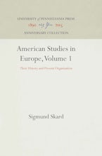 American Studies in Europe, Volume 1